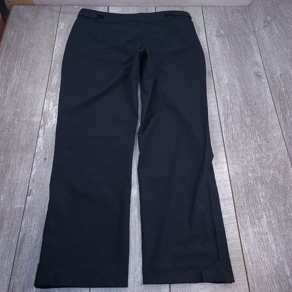 Under Armour UA Pants Womens Large Black Storm Rain Windproof Ankle Zip Snaps - Picture 2 of 9